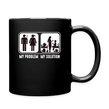STEM Teacher My Problem My Solution Pictogram Mom - Full Colour Mug - black - Right