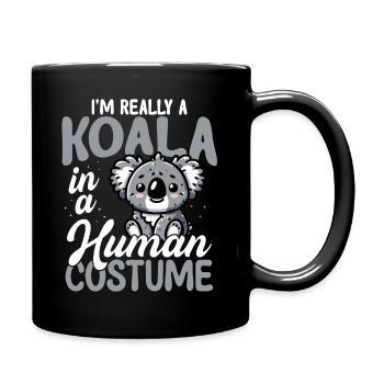 Koala En Costume D’humain Drôle - Mug uni - noir - Droite