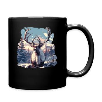 Renne Renne - Mug uni - noir - Droite