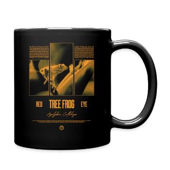 Grenouille arboricole aux yeux rouges Amphibien de la forêt tropicale - Mug uni - noir - Droite
