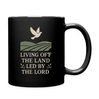 Christian Homesteader Faith Farming Lural Life - Full Colour Mug - black - Right