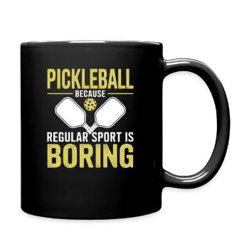 Pickleball Pickleball-Spieler Geschenk - Tasse einfarbig - Schwarz - Rechts