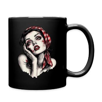 Musique Rockabilly 50 Zombie Girl Rockabella - Mug uni - noir - Droite