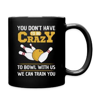 Dicton de bowling amusant pour les équipes de bowling - Mug uni - noir - Droite