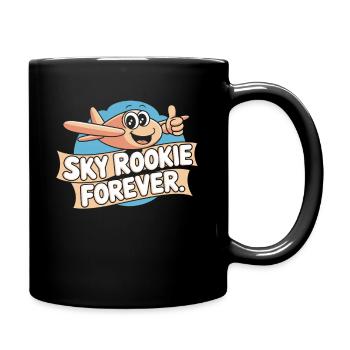 First time flying Travel Memory Sky - Full Colour Mug - black - Right