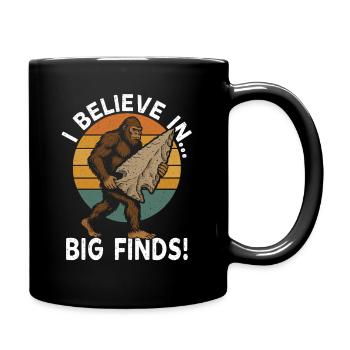 Pfeilspitzen Suchen Arrowhead Hunting Bigfoot - Full Colour Mug - black - Right