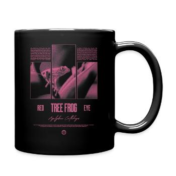 Red Eyed Tree Frog Rainforest Amphibian - Full Colour Mug - black - Right