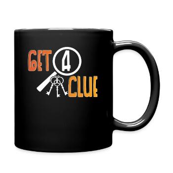 Salle d’évasion Obtenez un indice - Mug uni - noir - Droite