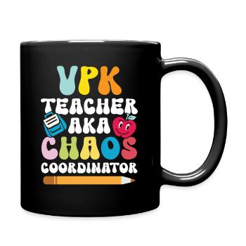 Vpk -lehrer Aka Chaos -koordinator - Tasse einfarbig - Schwarz - Rechts