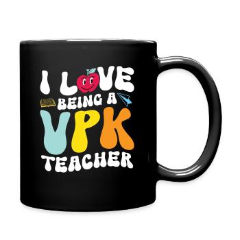 Ich Liebe Es, VPK -Lehrer Zu Sein - Tasse einfarbig - Schwarz - Rechts