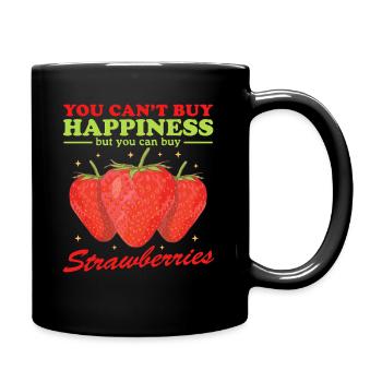Cadeau Fraise Fraise - Mug uni - noir - Droite