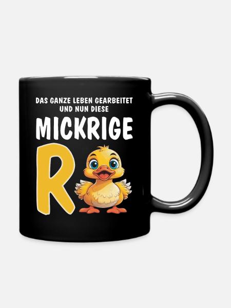 THIS MEASLY PENSION - Full Colour Mug - black