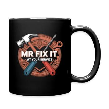 Artisans en action - Mug uni - noir - Droite