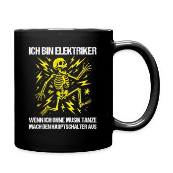 Je suis électricien - Mug uni - noir - Droite