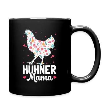 Hühner Mama Leben Auf Dem Bauernhof - Tasse einfarbig - Schwarz - Rechts