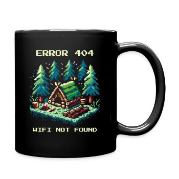 Erreur 404 WiFi non trouvé Bushcraft Gaming - Mug uni - noir - Droite