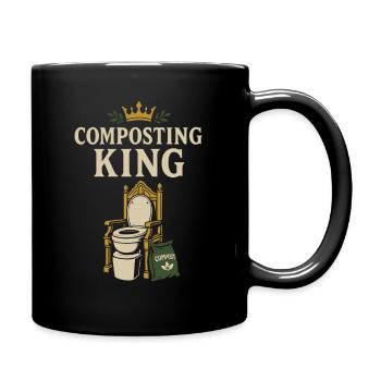 Compostage Toilette Vie Eco Humour Hors Réseau Salle de bain - Mug uni - noir - Droite