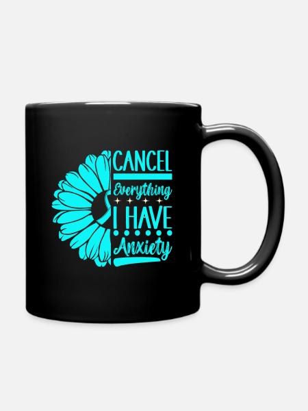 Angststörung Anxiety disorder - Tasse einfarbig - Schwarz