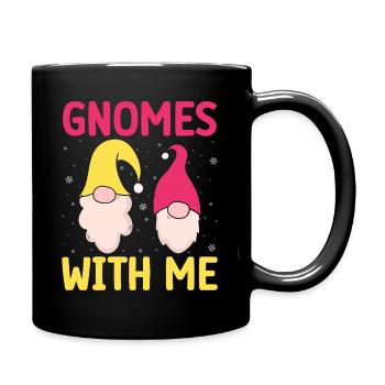 Nain de jardin costume Gnomes avec moi Gnome - Mug uni - noir - Droite