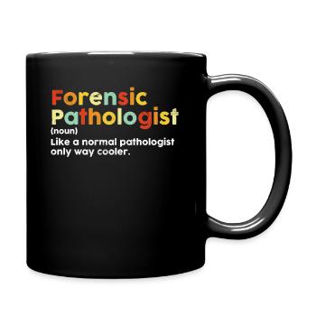 Médecin légiste Définition Rétro Vintage - Mug uni - noir - Droite