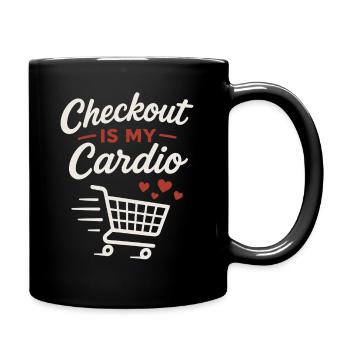 Der Wettbewerbsfähige Lebensmittelkäufer Fast Cart - Tasse einfarbig - Schwarz - Rechts