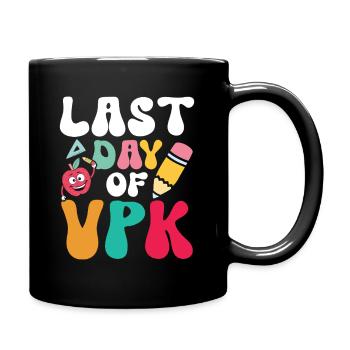 Dernier jour de vpk - Mug uni - noir - Droite