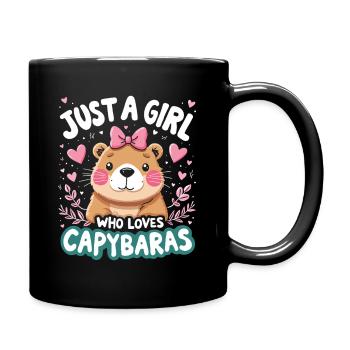 Juste Une Fille Aime Les Capybaras Amoureux De Capybara - Mug uni - noir - Droite