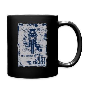 Bicycle Motorcycle Bike Biker Sayings Saying - Full Colour Mug - black - Right