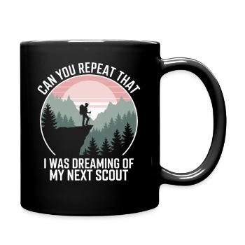 Scout Guide Scout Camping - Full Colour Mug - black - Right
