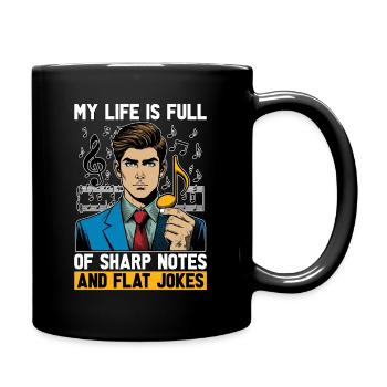Music Teacher My Life Is Full Of Classical Music - Full Colour Mug - black - Right