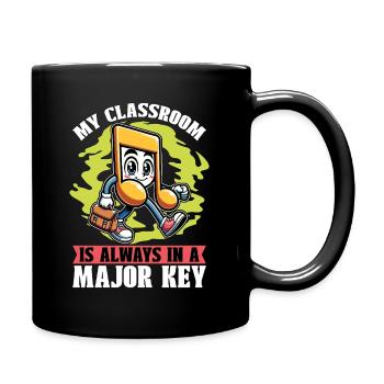 Music Teacher My Classroom Is Always Musician - Tasse einfarbig - Schwarz - Rechts