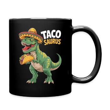 Tacosaurus Rex - Der Taco-Rex ist los - Tasse einfarbig - Schwarz - Rechts