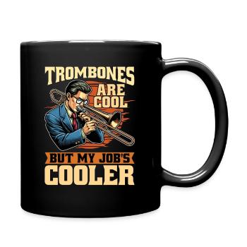 Music Teacher Trombones Are Cool Classical Music - Full Colour Mug - black - Right