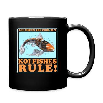 Koi Fish Koi Nishikigoi Gift - Full Colour Mug - black - Right