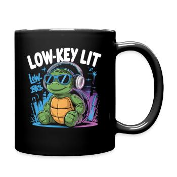 Crapaud relaxant dans un style discret - Mug uni - noir - Droite