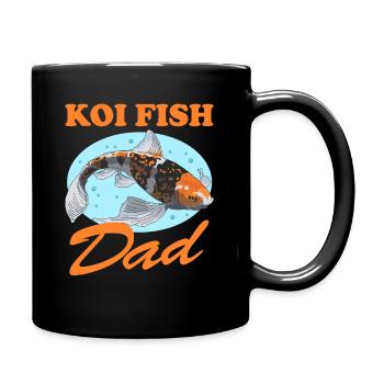 Koi Fish Dad Nishikigoi Fische Kois Geschenk - Tasse einfarbig - Schwarz - Rechts