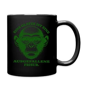 Baldness is an unusual hairstyle - Full Colour Mug - black - Right