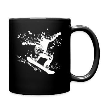 Snowboarder Snowboarding Snowboard - Full Colour Mug - black - Right
