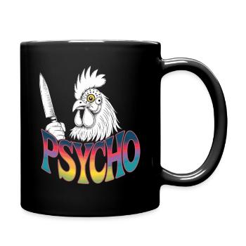 Psycho Chicken Style - Full Colour Mug - black - Right