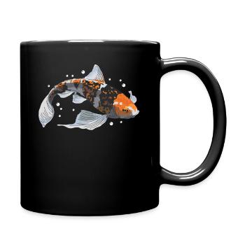 Koi Fish Koi Nishikigoi Gift - Full Colour Mug - black - Right