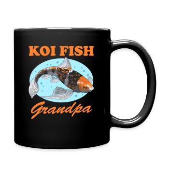 Koi Fish Grandpa Koi Nishikigoi Gift - Full Colour Mug - black - Right
