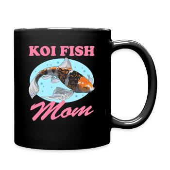 Koi Fish Mom Koi Nishikigoi Gift - Full Colour Mug - black - Right