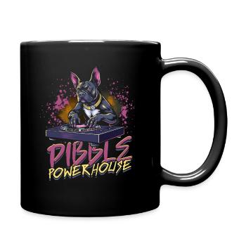Pitbull Pitbulls Pibble Centrale électrique - Mug uni - noir - Droite