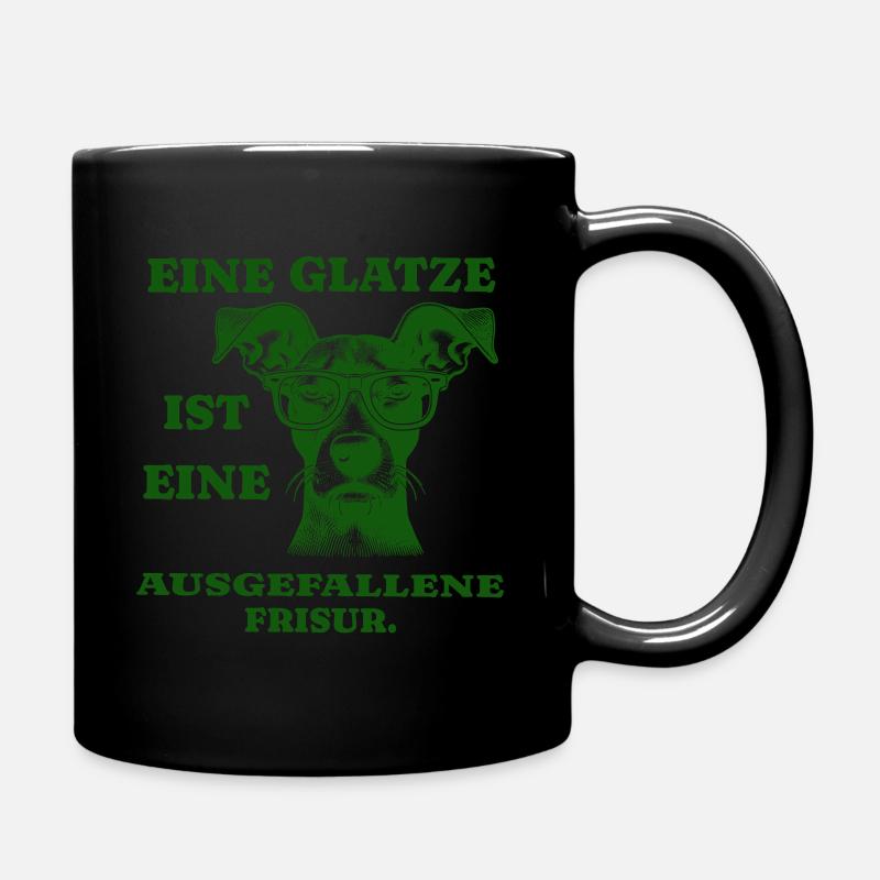 Baldness is an unusual hairstyle - Full Colour Mug - black