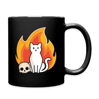 Schnurr-Gatory - Tasse einfarbig - Schwarz - Rechts
