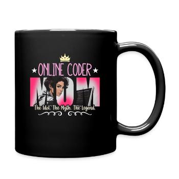 Codeur en ligne Maman L’idole Le mythe Développeur Web - Mug uni - noir - Droite
