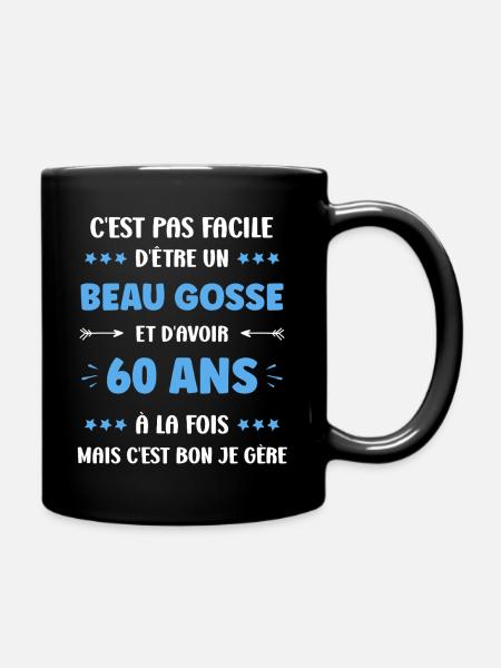 60 ANS - Mug uni - noir