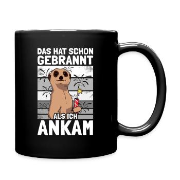Has already burned, pyrotechnicians, fireworks, fireworks - Full Colour Mug - black - Right