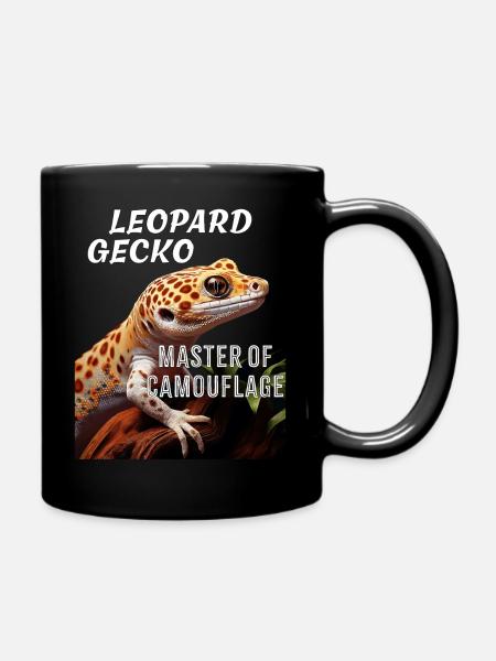LEOPARD GECKO MASTER OF CAMOUFLAGE - Tasse einfarbig - Schwarz