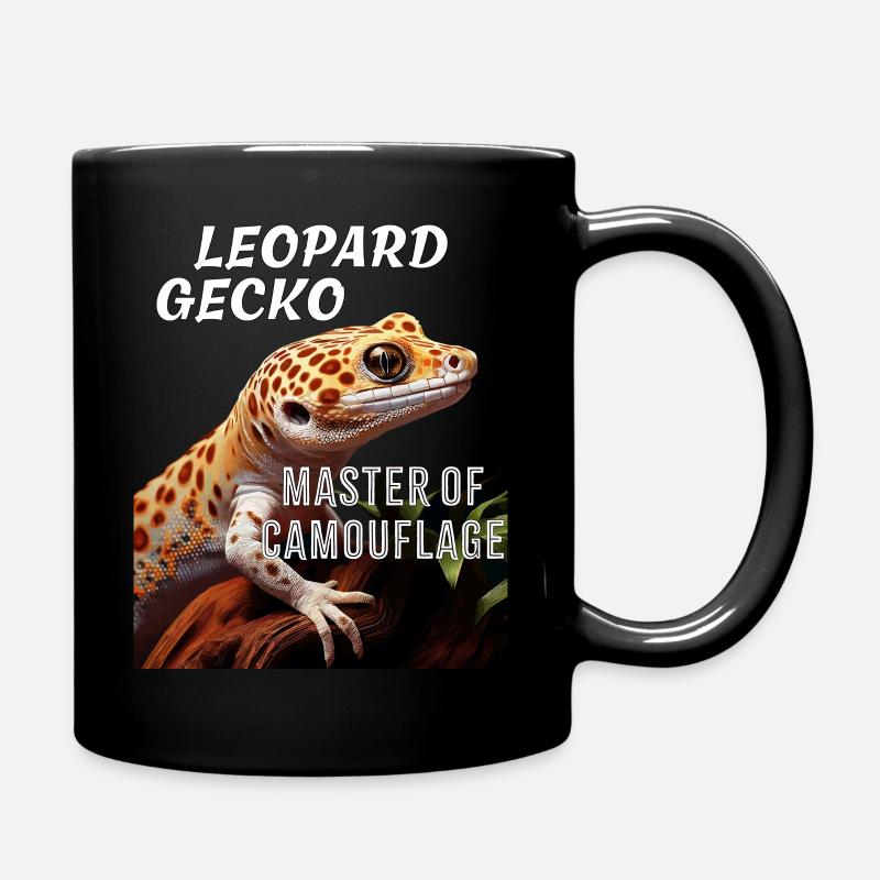 LEOPARD GECKO MASTER OF CAMOUFLAGE - Tasse einfarbig - Schwarz